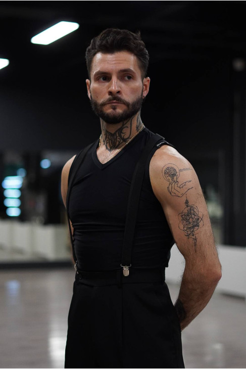 Жилет G696 чоловіча, чорний, біфлекс матовий