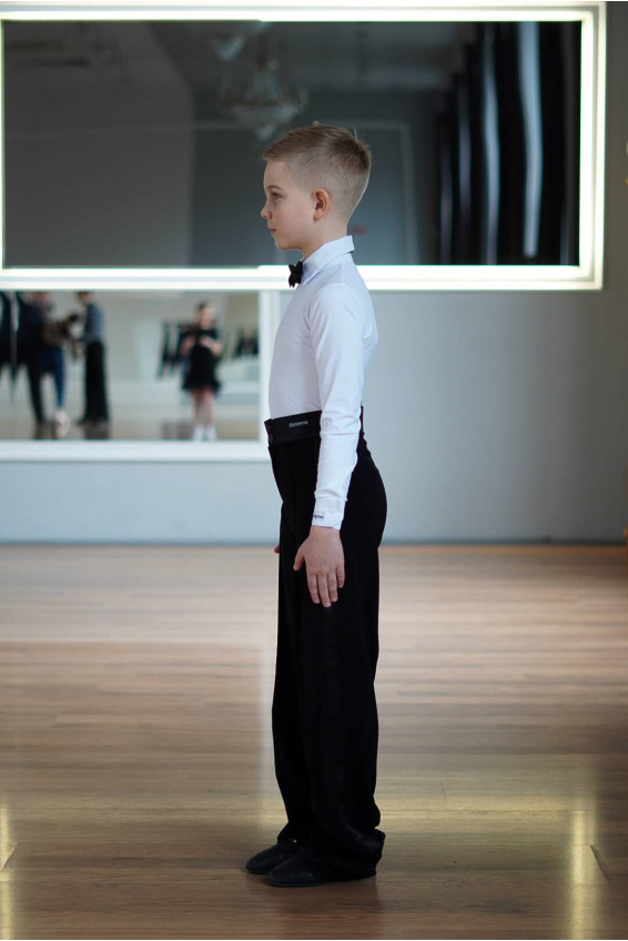 Брюки BRM467 мужская, черный, костюмная ткань