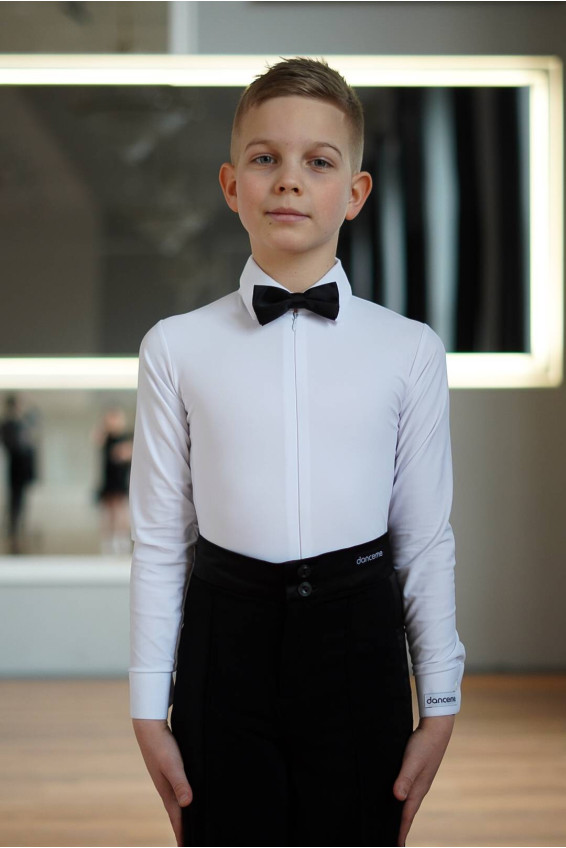 Shirt R408 for a boy, White, lycra, marcella