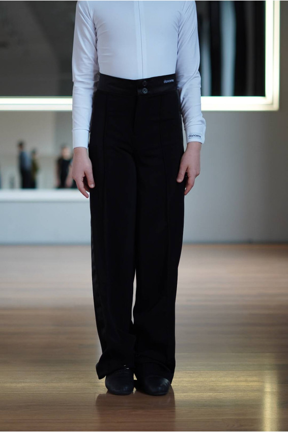 Брюки BRM467 мужская, черный, костюмная ткань