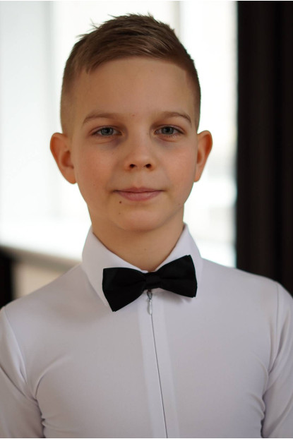 Сорочка R408 для хлопчика, білий, біфлекс, лакоста