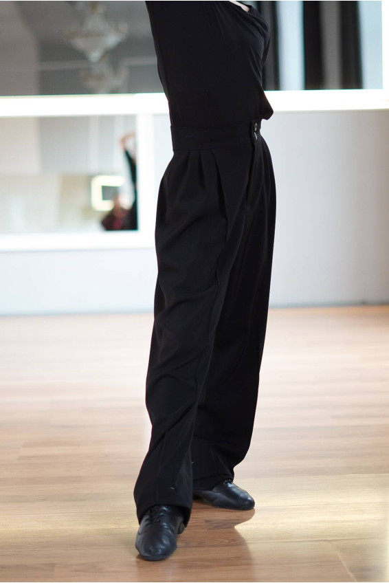 Штани BRM757 для хлопчика, чорний, костюмна тканина