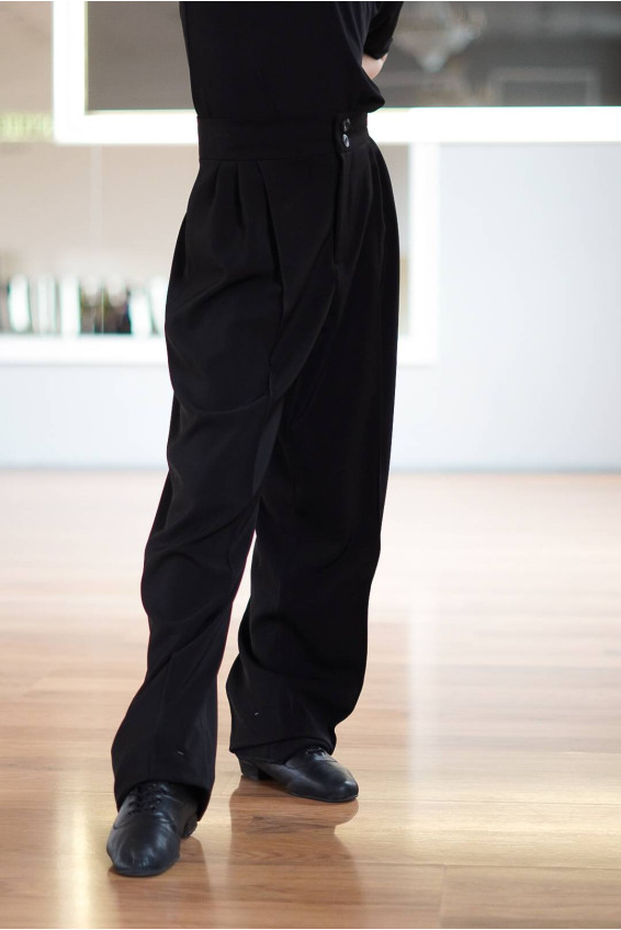 Штани BRM757 для хлопчика, чорний, костюмна тканина