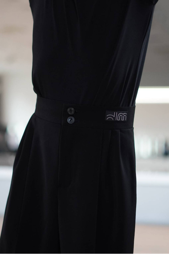 Штани BRM757 для хлопчика, чорний, костюмна тканина