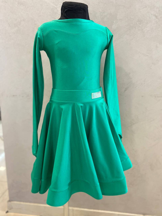 Бейсик BS319DR-402# для девочки, изумрудный, бифлекс итальянский