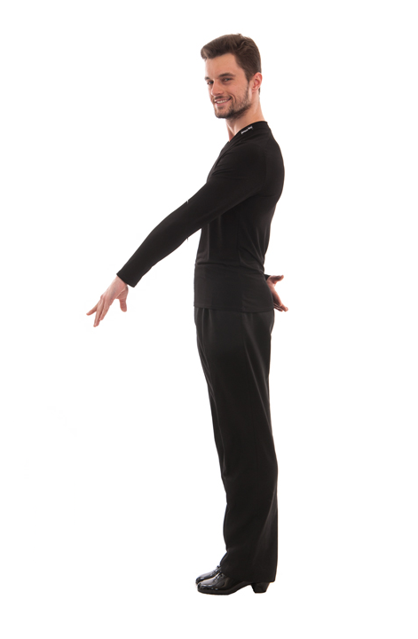 Dance Me Футболка чоловіча з довгим рукавом F66DR, масло, чорний