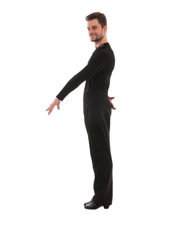 Dance Me Футболка чоловіча з довгим рукавом F66DR, масло, чорний