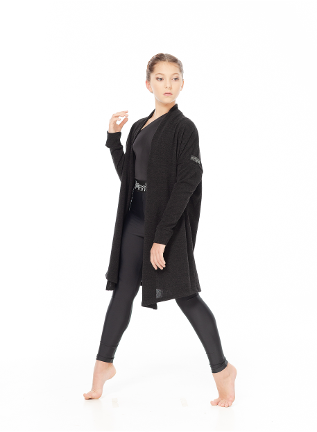 Dance Me Cardigan C773 children's, angora, black