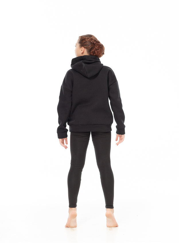 Dance Me Худи XD793 детские, плотный хлопок с высоким начесом , черный
