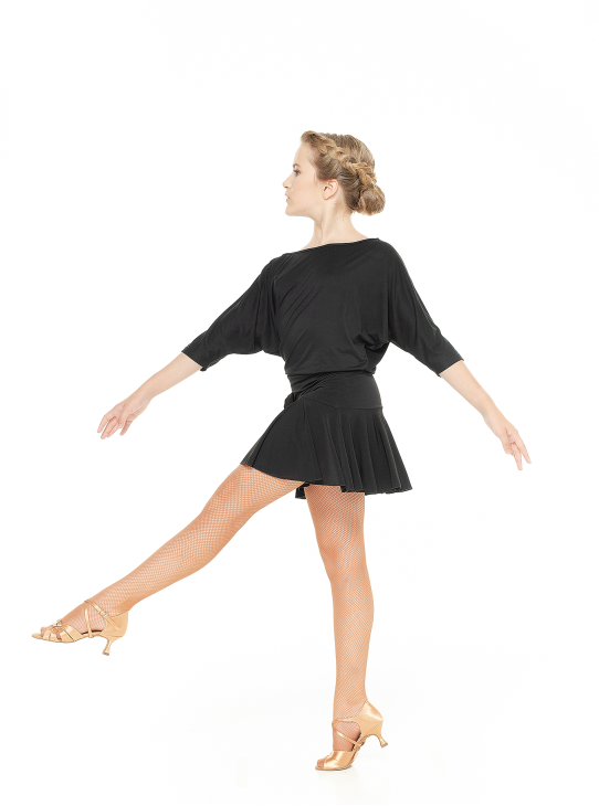 Блуза BL241 для дівчинки, чорний, віскоза