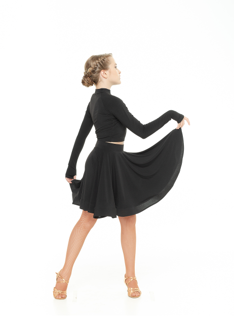 Спідниця UL402-14# для дівчинки, чорний, масло