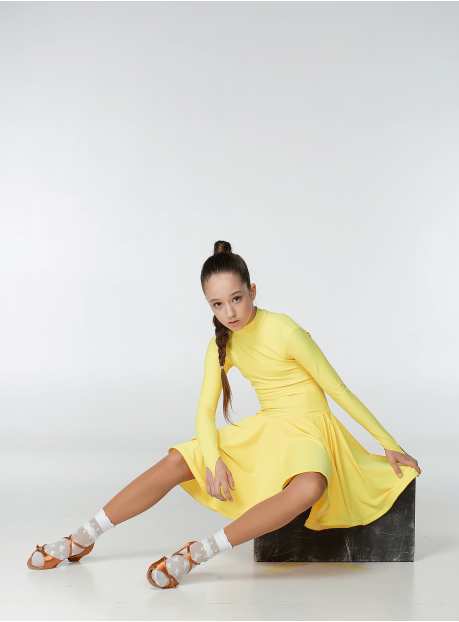 Бейсик BS67DR# для девочки, Жёлтый, бифлекс матовый