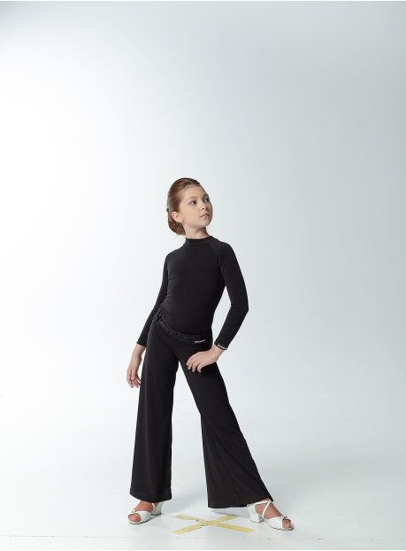 Turtleneck Top GL709DR Black, crepe