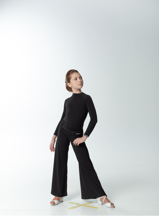 Turtleneck Top GL709DR Black, crepe