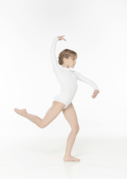 Купальник K612DR для девочки, белый, хлопок