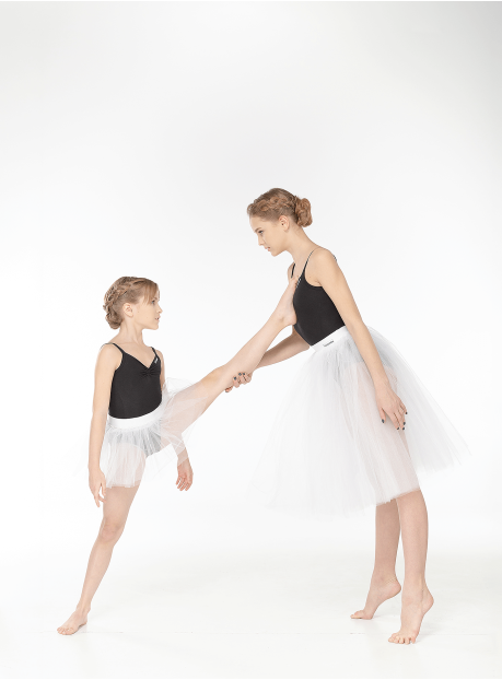 Напівпачка Дитяча PP139 для дівчинки, білий, фатин, біфлекс