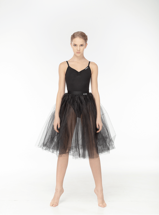 Спідниця Шопенка CH177 жіноча, чорний, фатин, біфлекс