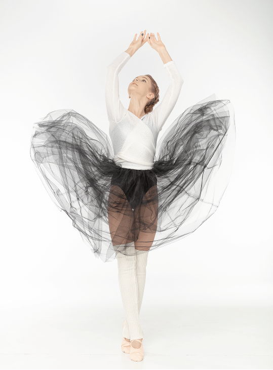 Кофта на запах RKF1 белый, шерсть/акрил