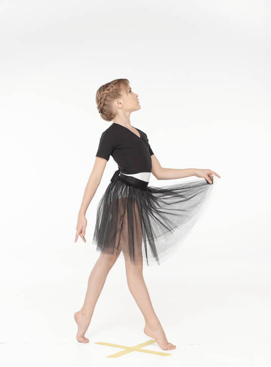 Болеро B95DR для дівчинки, чорний, ангора