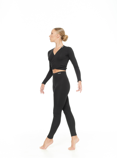 Лосини Подовжені L61-VT жіноча, чорний, бавовна