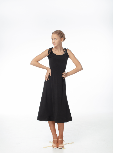 Dress PS704# female, Black, crepe