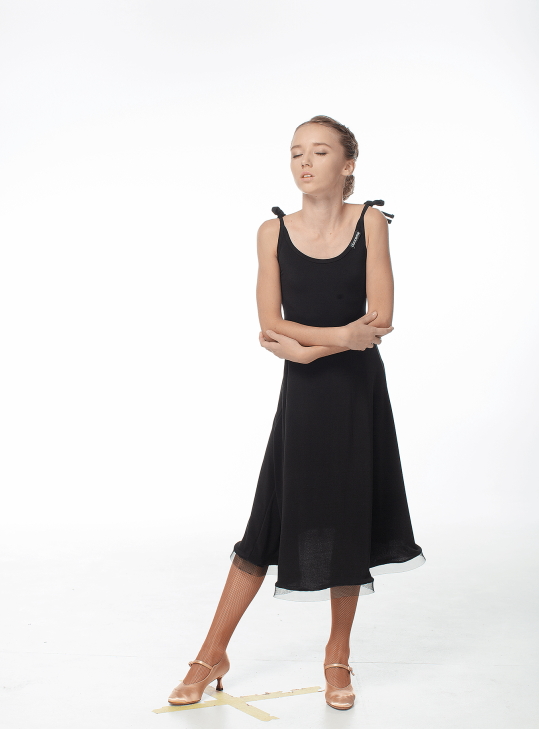 Сукня PS704# для дівчинки, чорний, масло