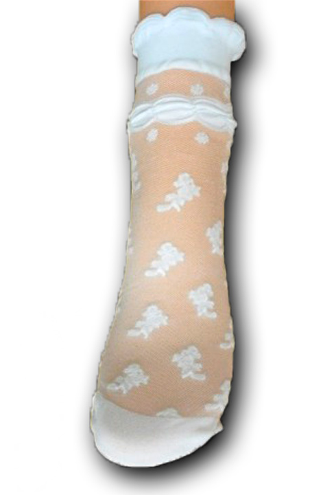 Aleksandra Шкарпетки дитячі, капрон, білі