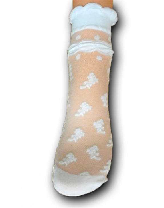 Aleksandra Шкарпетки дитячі, капрон, білі