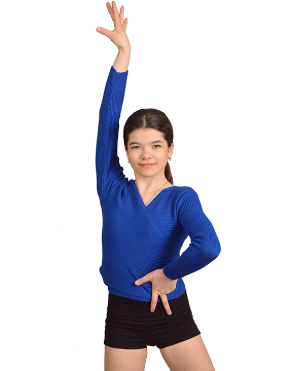 Кофта на запах RKF1 електрик, акрил