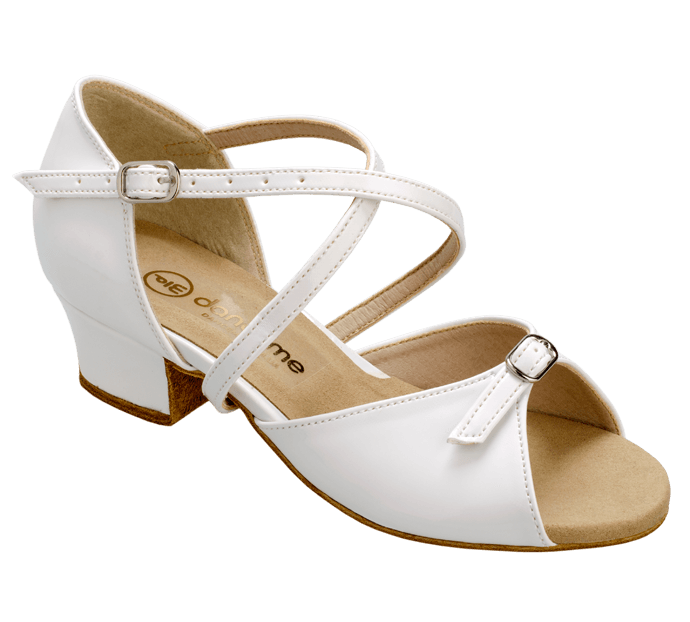 Обувь блок-каблук  2061 для девочки, белый