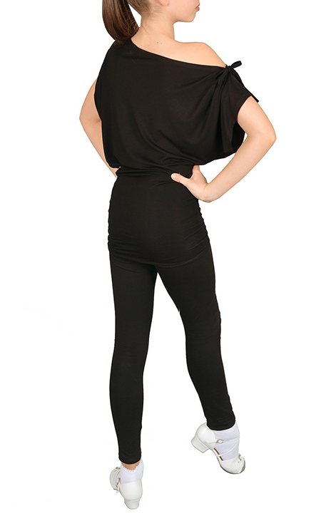 Туніка TN257 для дівчинки, чорний, віскоза