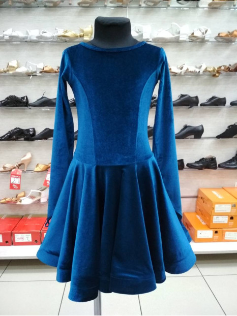 Бейсік BS420DR-13# для дівчинки, морська хвиля, бархат