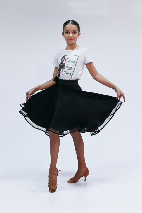 Футболка F463KR для дівчинки, білий, бавовна