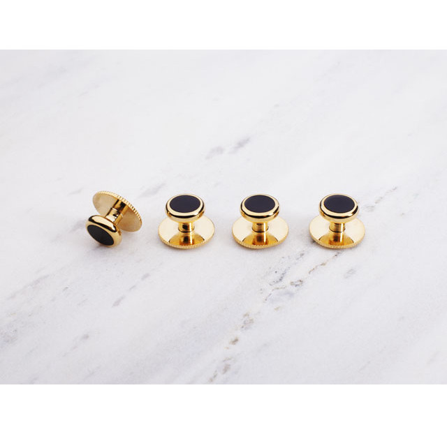 Пуговицы DST.GOL/BLK золото з черным перламутром