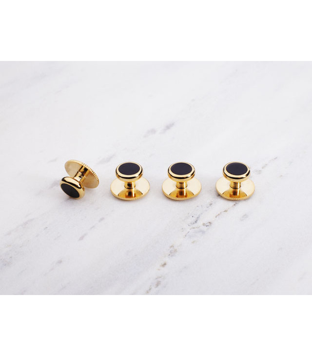 Dress studs DST.GOL/BLK Gold on black