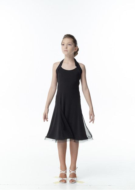 Convertible Dress PL279# for a girl, Black, crepe
