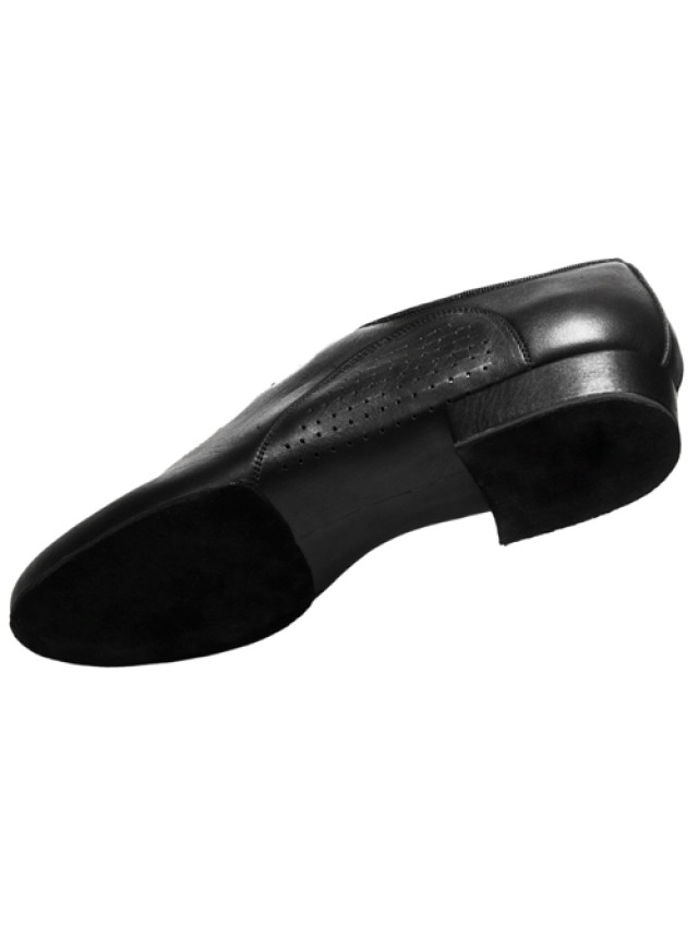 Танцевальная мужская обувь для стандарта Dance Me 5150, черная кожа
