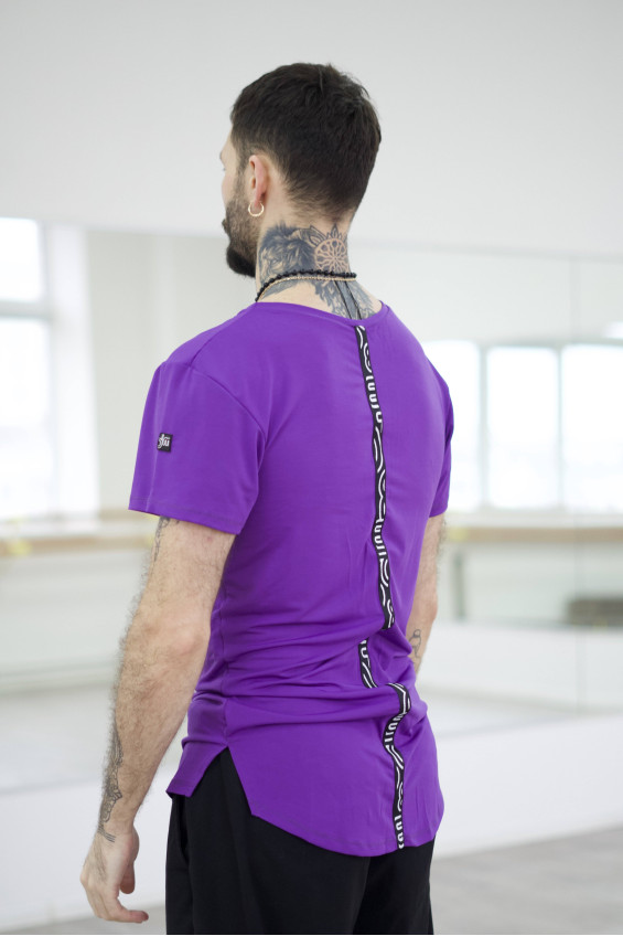 T-Shirt F759KR male, violet, crepe