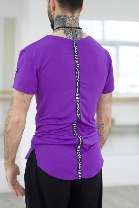 T-Shirt F759KR male, violet, crepe