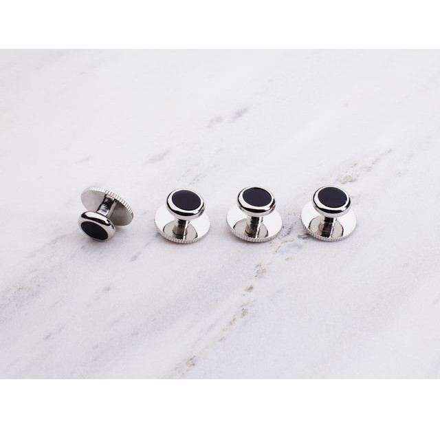 Пуговицы DST.SIL/BLK серебро з черным перламутром