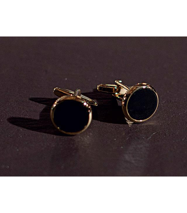 Cufflinks CFL.GOL/BLK Gold on black