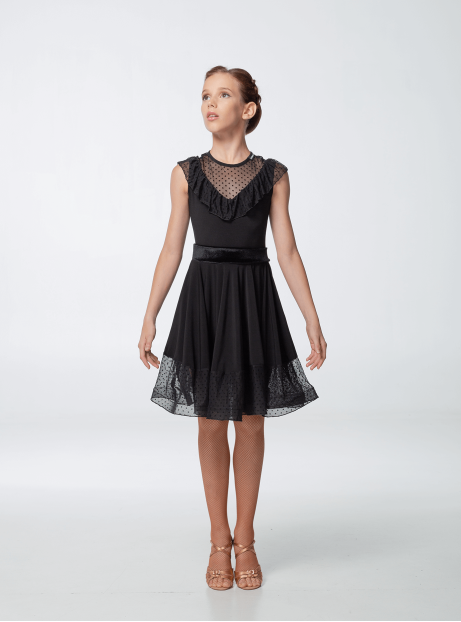 Сукня PL449-6# для дівчинки, чорний, масло, сітка