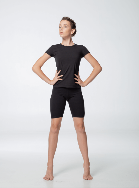 Dance Me Шорти SH168 дорослі подовжені, бавовна, чорний