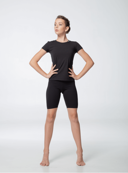 Dance Me Шорти SH168 дорослі подовжені, бавовна, чорний