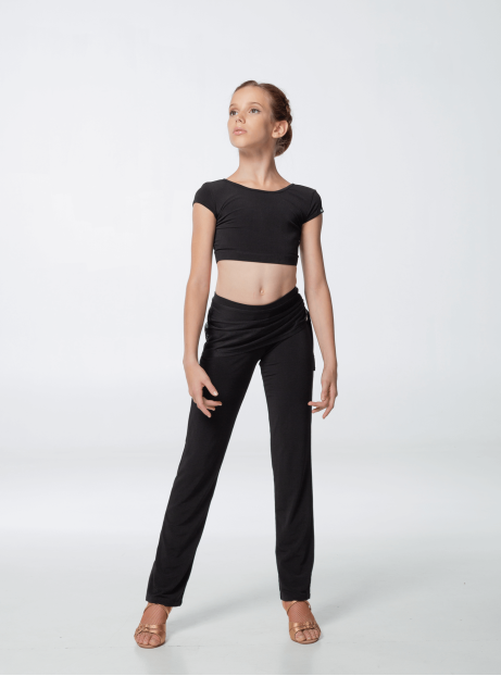 Топ TP500 для девочки, черный, масло