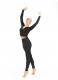 Dance Me Лосины Удлиненные L61-VT женские, 95% хлопок 5% эластан, черный 