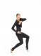 Dance Me Лисины Гимнастические L253-VT женские, 95% хлопок 5% эластан, черный 