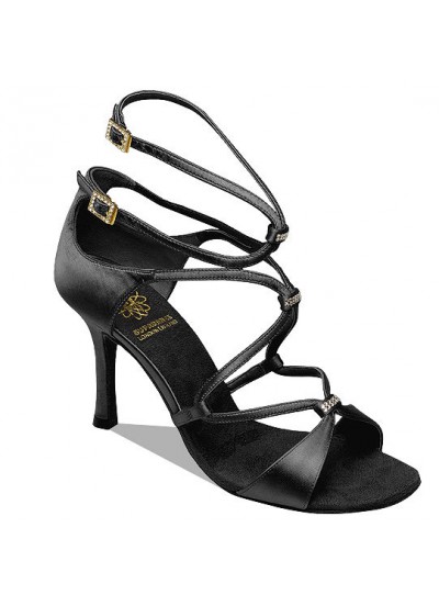 Supadance Обувь женская для латины 1062, Black Satin