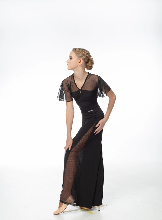 Штани BRS211 жіноча, чорний, масло, сітка