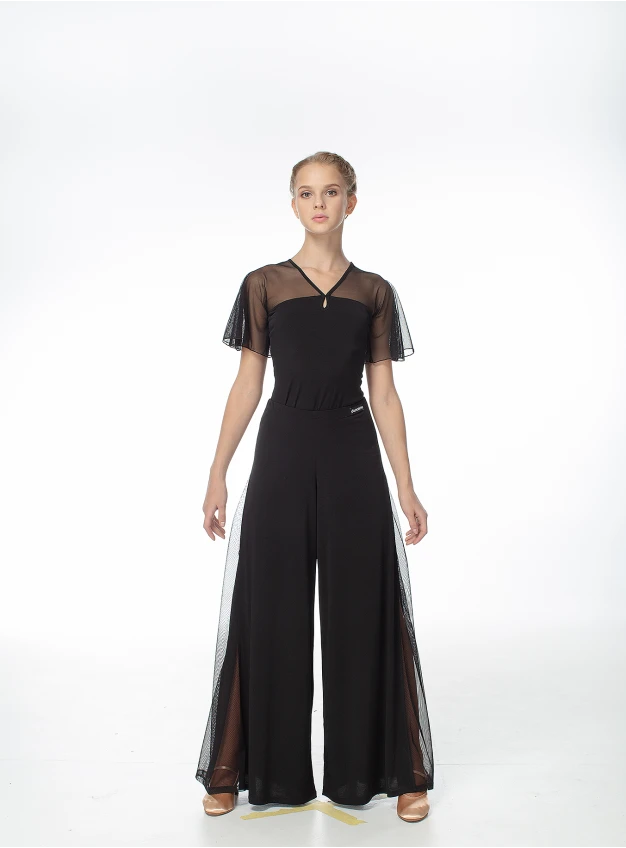 Штани BRS211 жіноча, чорний, масло, сітка